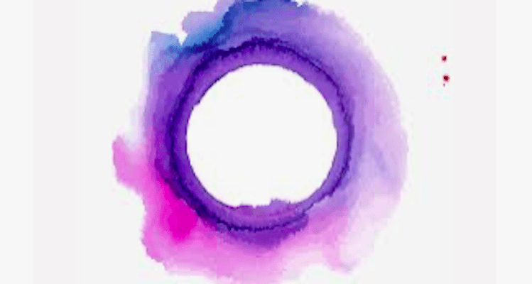 Purple, blue and pink circle, art
